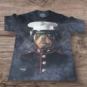The Mountain US Marine Shirt Black